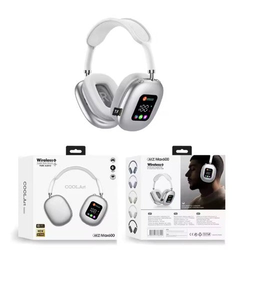 אוזניות אלחוטיות עם מסך , סוללה ארוכת טווח ואיכות סאונד גבוהה RGB Bluetooth