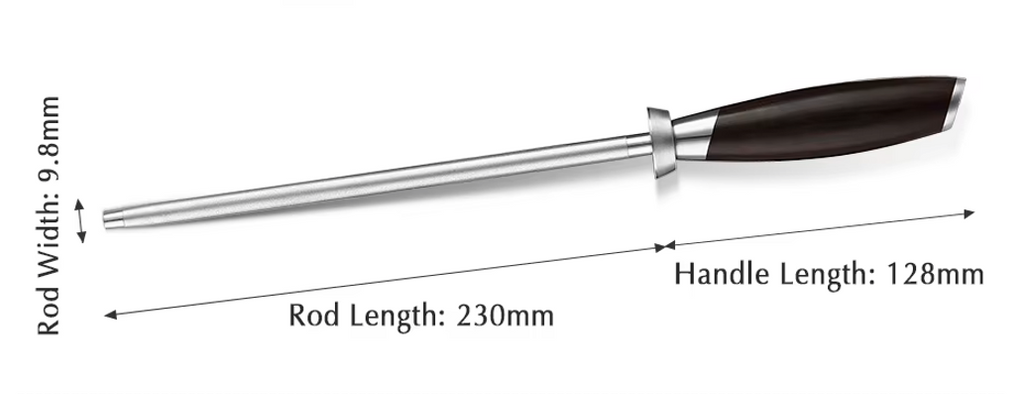 🔪✨ משחיז סכינים מקצועי מוט יהלום מפלדת פחמן חידוד מהיר ועמיד לאורך זמן