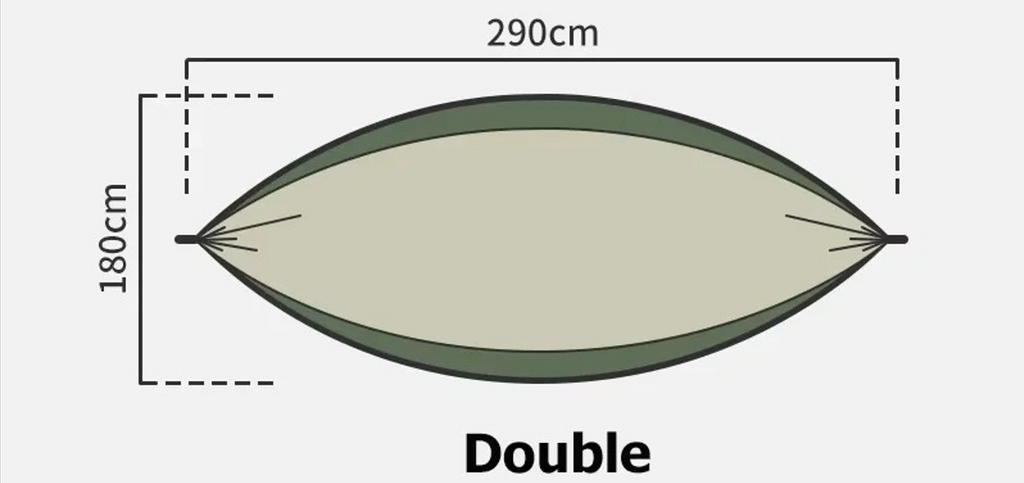 סט ערסל קמפינג גדול לזוג מתקפל, חבל מצנח, מתאים לגינה, חצר ועצים