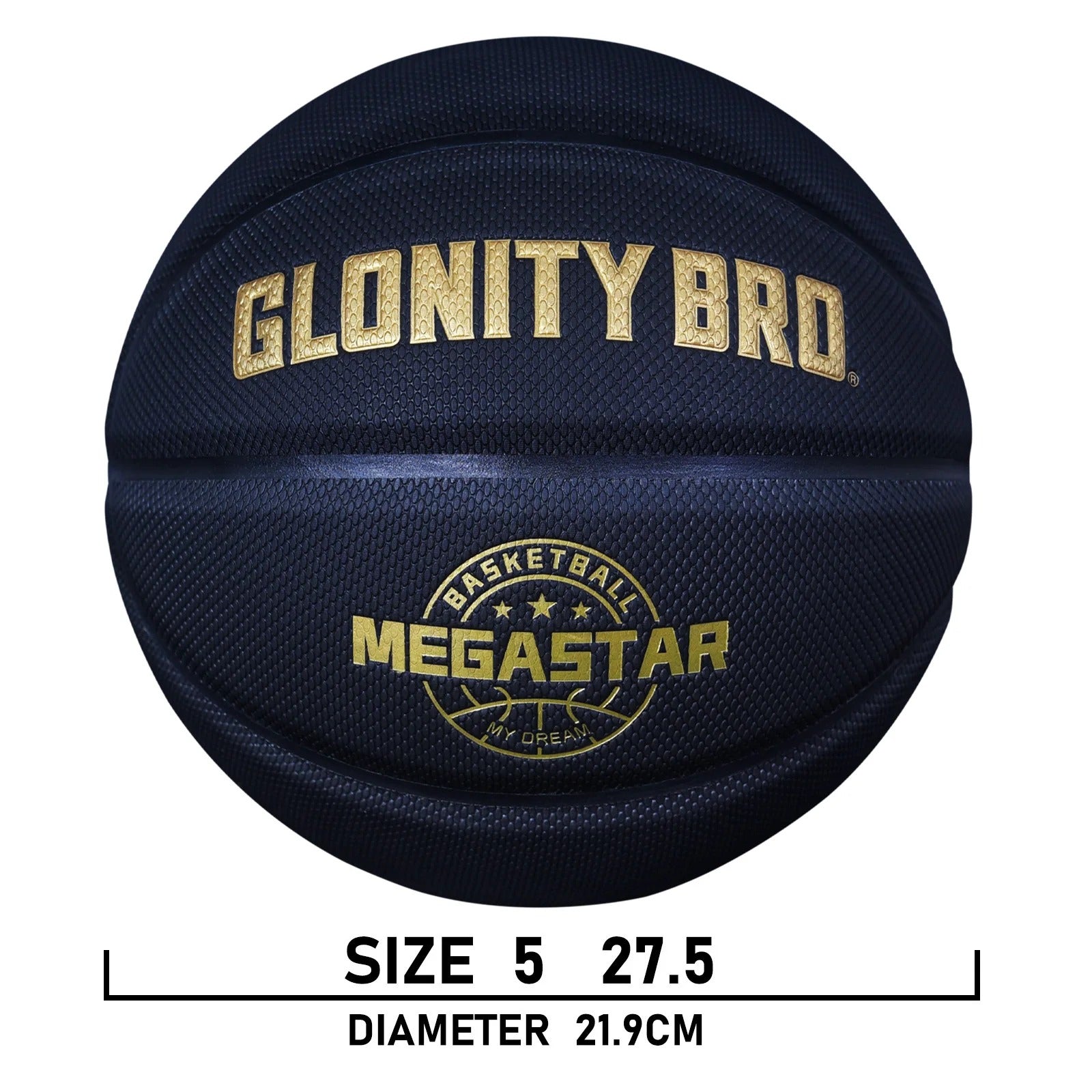 כדורסל אימון מקצועי שחור-זהב 🖤💛גודל 5, 6