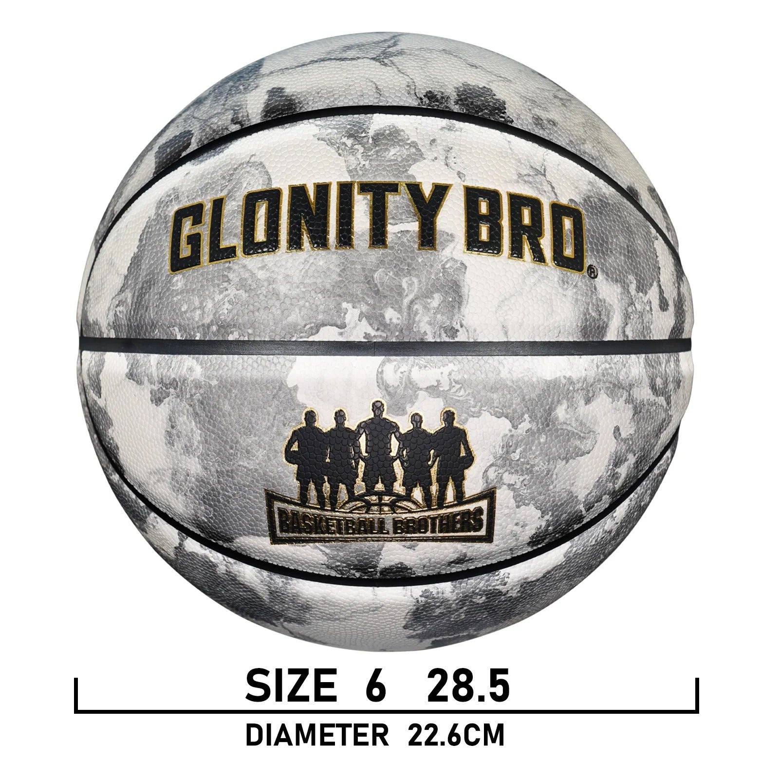 כדור כדורסל זוהר לילדים 🏀מידות 5,6,7 למשחק חוץ בלילה