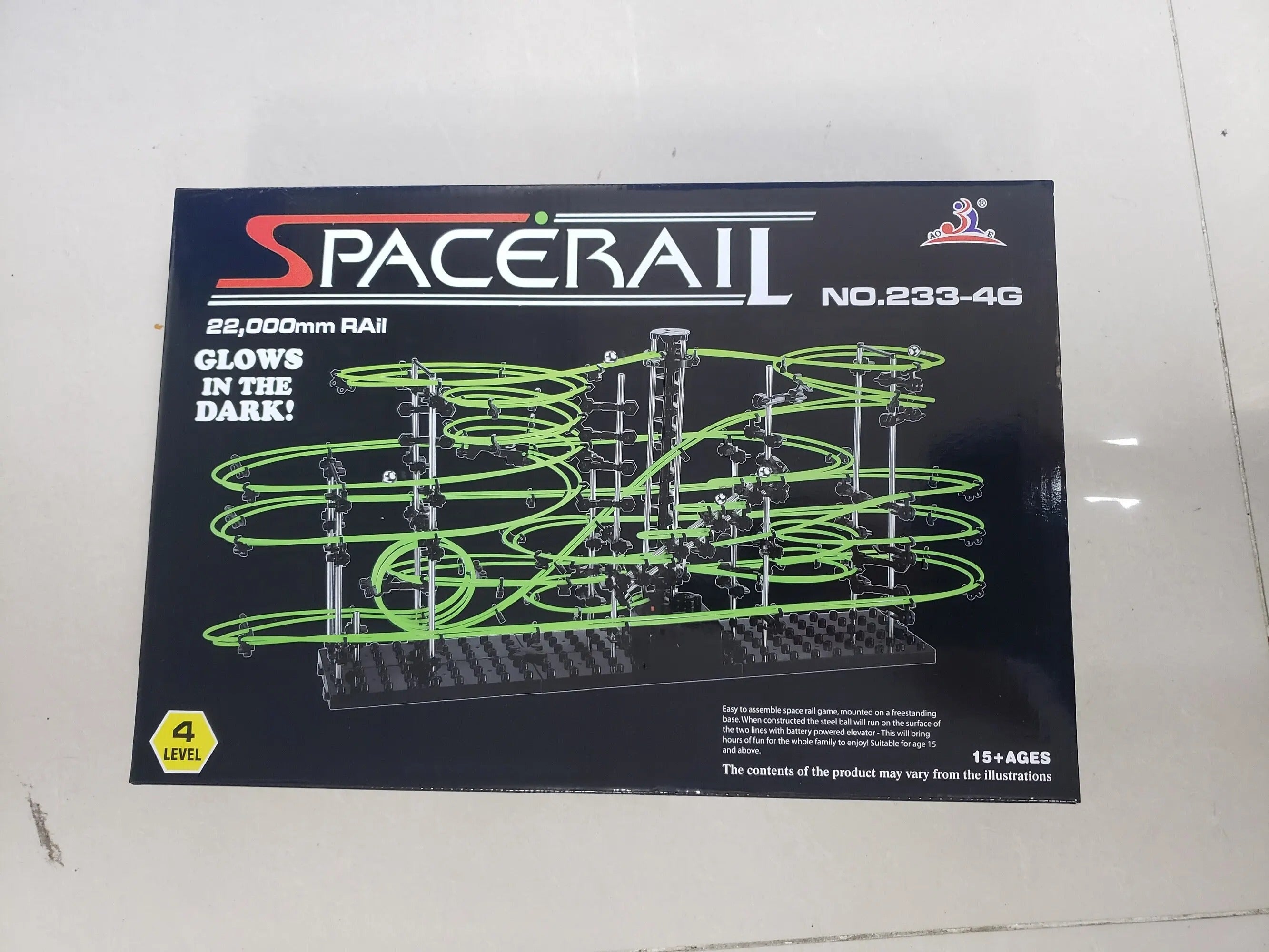 מסלול גולות זוהר ערכת בנייה מדעית לילדים ולמבוגרים  מסלול מרוצים עם תאורה