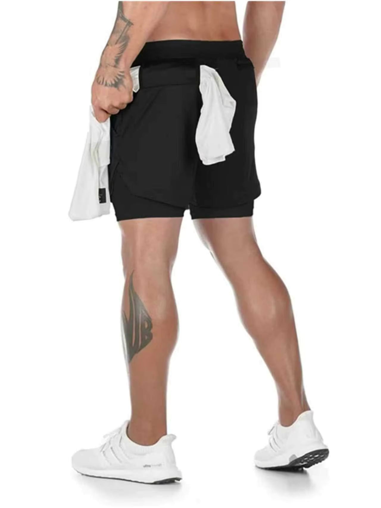 מכנסי ספורט טניס ריצה לגברים נשים + טיץ מובנה בד קל ונושם, מתאים לפעילות אינטנסיבית