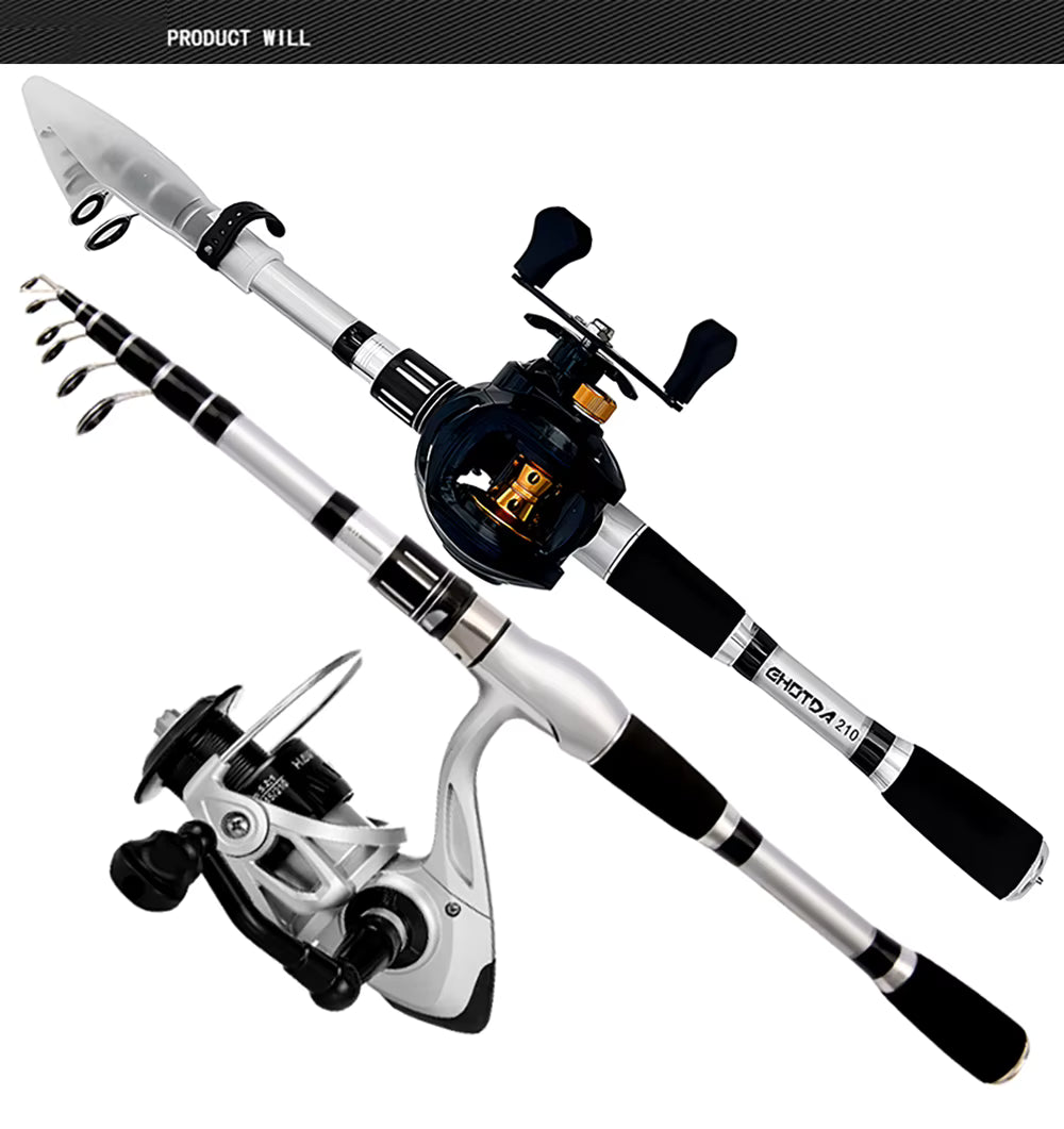 סט חכת ורולר 🎣לדיג לחבבי הדיג