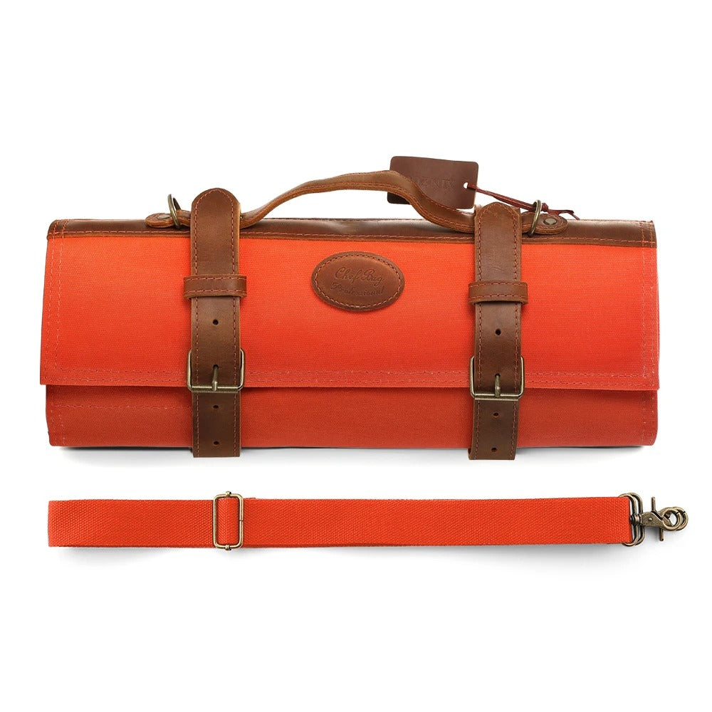 🧑‍🍳 תיק סכינים נייד ואיכותי | ארגונית כלי מטבח מבד עמיד עם עיצוב חכם 🔪✨