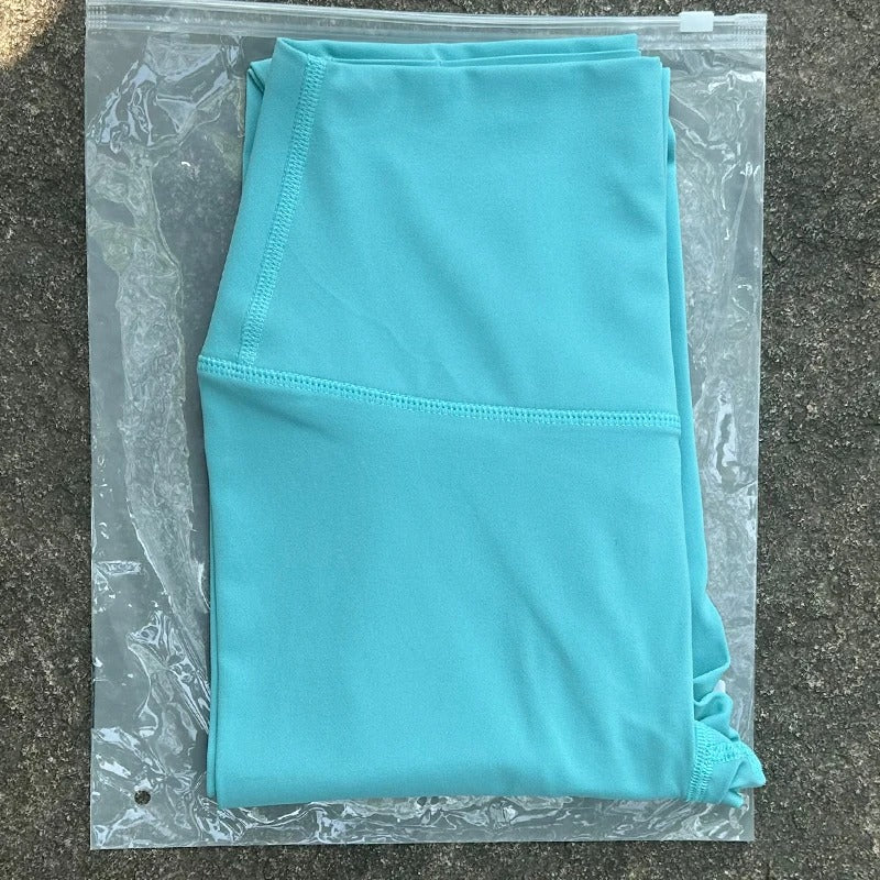 מבצע✨ טייץ ספורט לנשים 29 צבעים גמיש, נושם עם כיס פנימי למפתח סלולרי