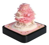 מתנה מקורית לוח שנה אומנותי פתקי ממו שהופכים לפסל מרהיב תלת מימד קישוט מדף 23 דגמם