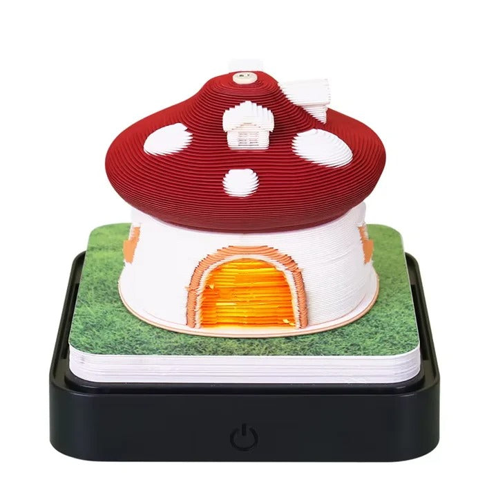 מתנה מקורית לוח שנה אומנותי פתקי ממו שהופכים לפסל מרהיב תלת מימד קישוט מדף 23 דגמם