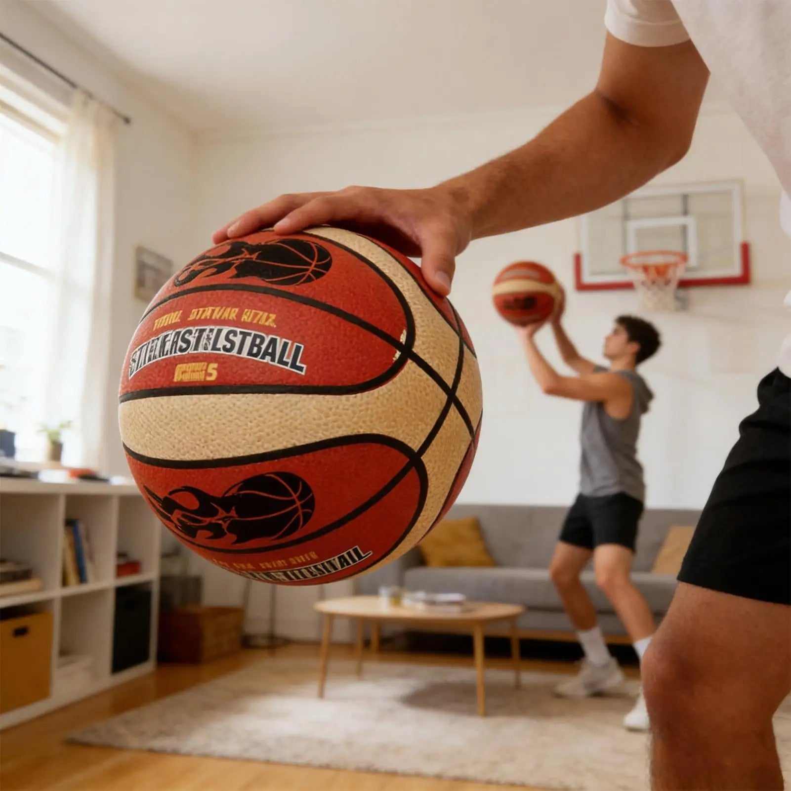 כדורסל שקט לאימון בבית 🔇גודל 🏀5