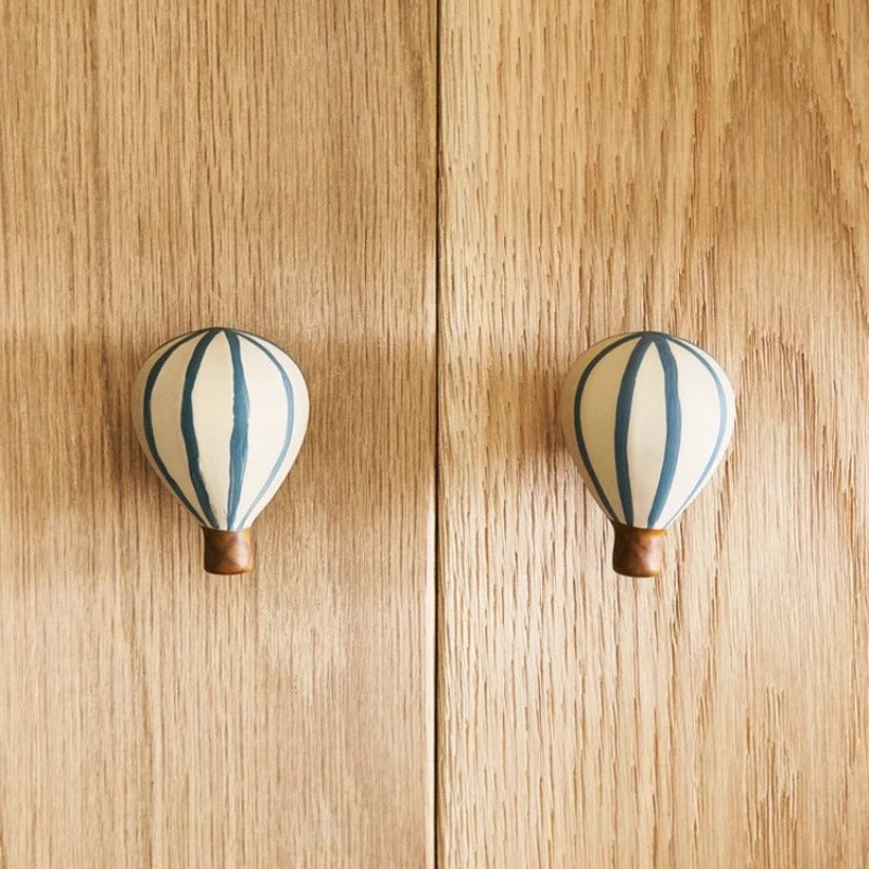 זוג ידיות קרמיקה מעוצבות בצורת כדור פורח טאץ' אירופאי יצירתי לחדר הילדים והבית