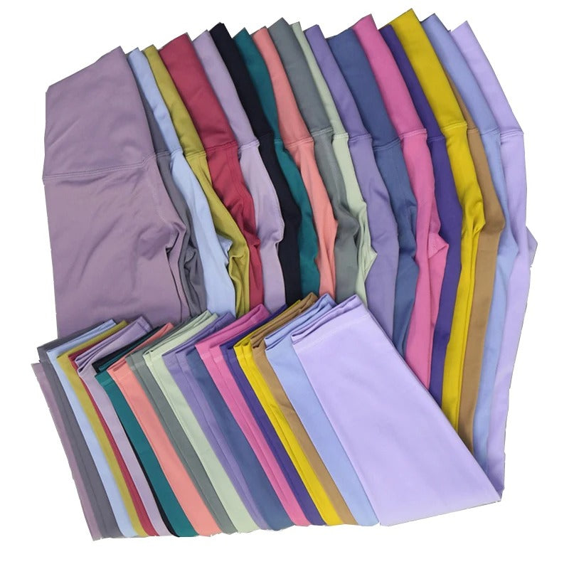 מבצע✨ טייץ ספורט לנשים 29 צבעים גמיש, נושם עם כיס פנימי למפתח סלולרי