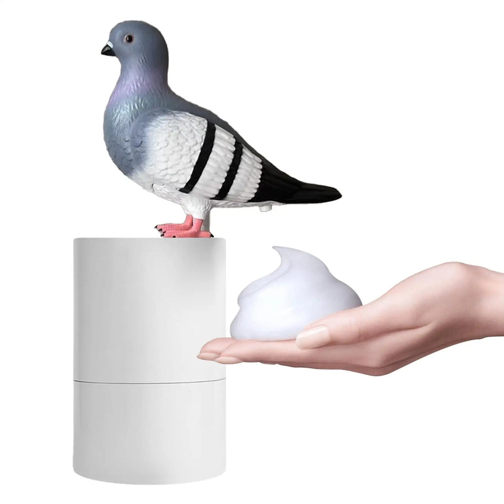 🧼 דיספנסר סבון אוטומטי מעוצב נשר \ יונה שדרוג היגייני וסטייל לחדר הרחצה
