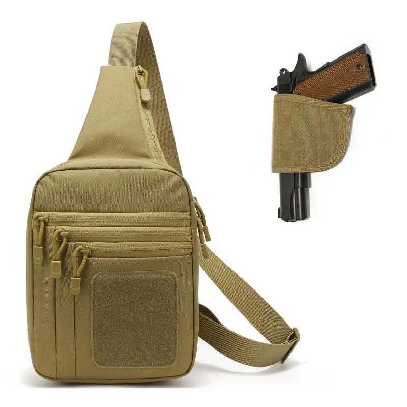 תיק חזה טקטי רב־שימושי ציוד אישי טיולים וקמפינג