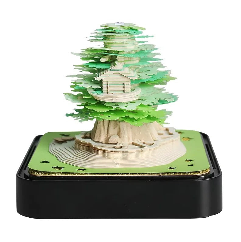 מתנה מקורית לוח שנה אומנותי פתקי ממו שהופכים לפסל מרהיב תלת מימד קישוט מדף 23 דגמם