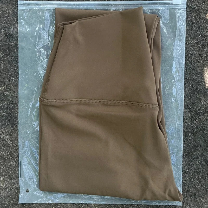 מבצע✨ טייץ ספורט לנשים 29 צבעים גמיש, נושם עם כיס פנימי למפתח סלולרי