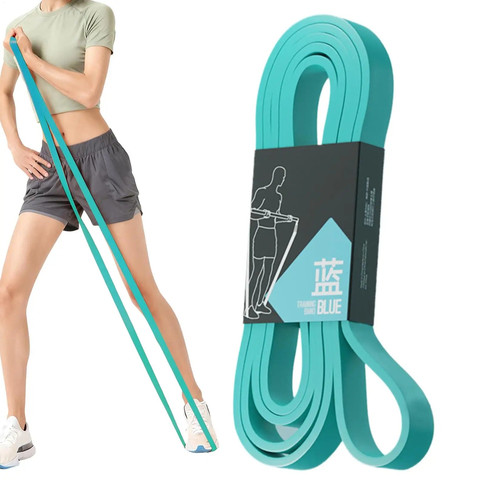 גומיות התנגדות לאימון – סט 3 רצועות כושר לחיזוק ומתיחות | לבית, פילאטיס ואימוני כוח