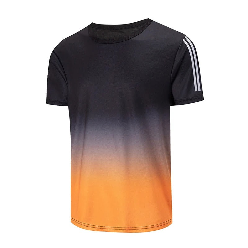 מבצע סט 6 חולצות ספורט לגברים חולצות קצרות מנדפות זיעה לריצה ואימון