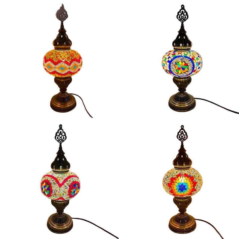 🕌 מנורת שולחן פסיפס טורקית מרוקאית אמנות של אור וצבע בעבודת יד