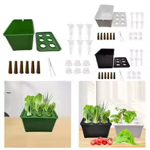 ערכת הידרופוניקה ביתית לגידול צמחים ותבלינים  כולל 6 כוסיות שתילה ומערכת גידול מלאה