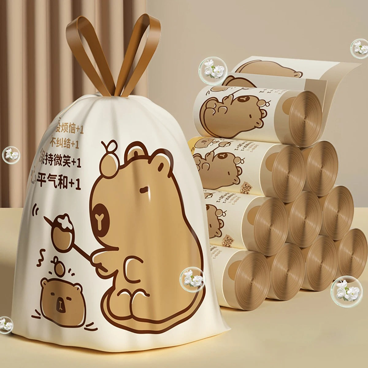 שקיות אשפה מעוצבות אופנתיות סטייל עבות וריחניות 50 בגליל בית משרד חדר ילדים