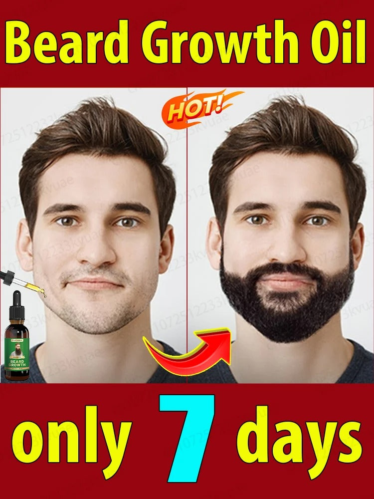 נוזל לצמיחת זקן פורמולה מתקדמת לזקן עבה, מלא ובריא יותר