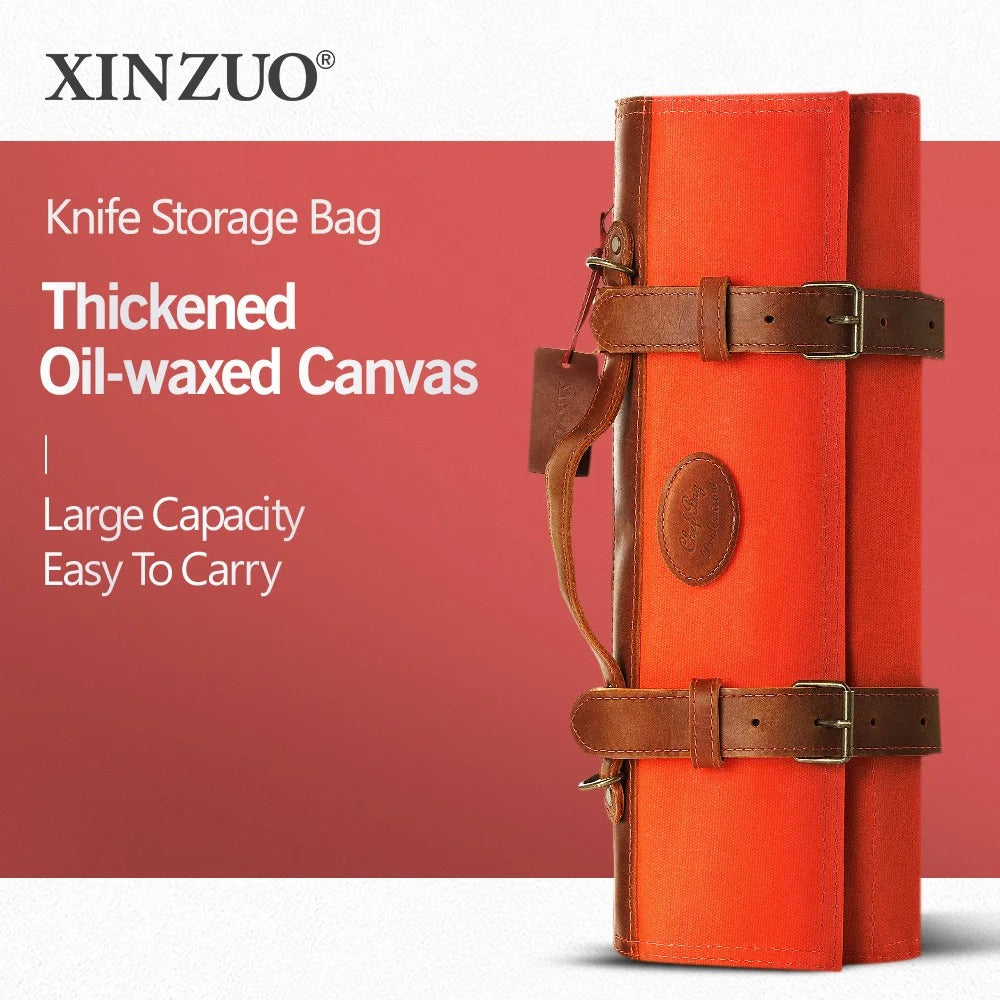 🧑‍🍳 תיק סכינים נייד ואיכותי | ארגונית כלי מטבח מבד עמיד עם עיצוב חכם 🔪✨