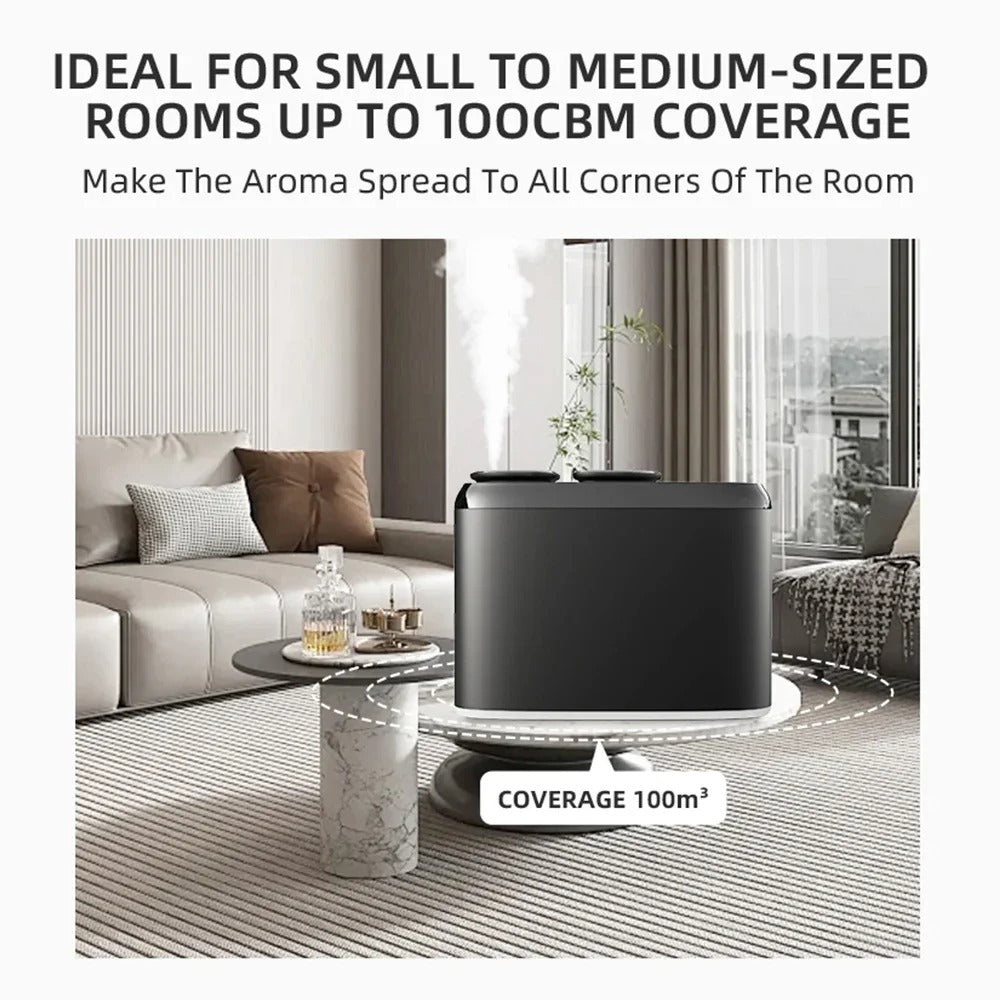 מפיץ שמן ארומה דו־פייתי מקצועי🌿 לחות, ריח והרפיה בבית או במשרד