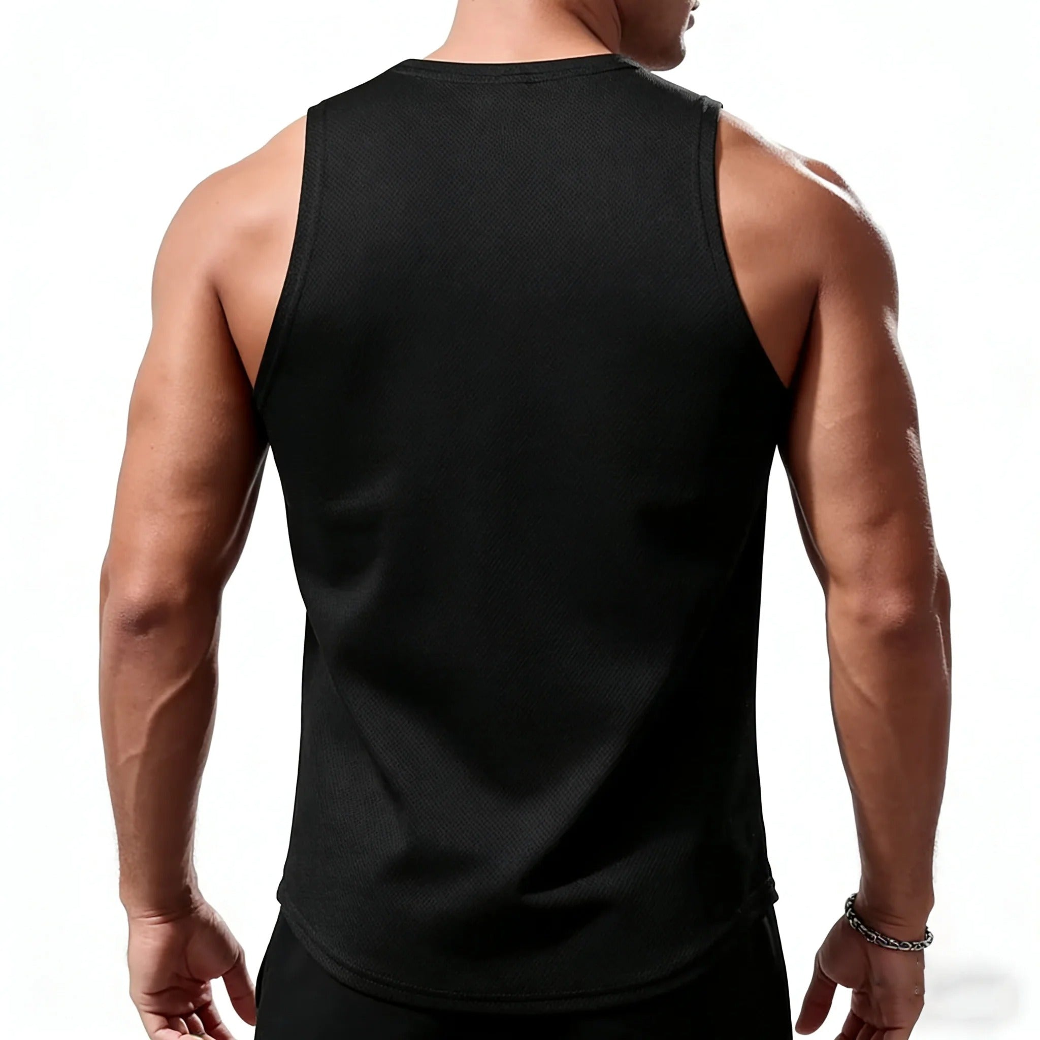 סט 5 גופיית ספורט לגברים חולצת אימון מנדפת זיעה גופיית כושר לריצה וחדר כושר