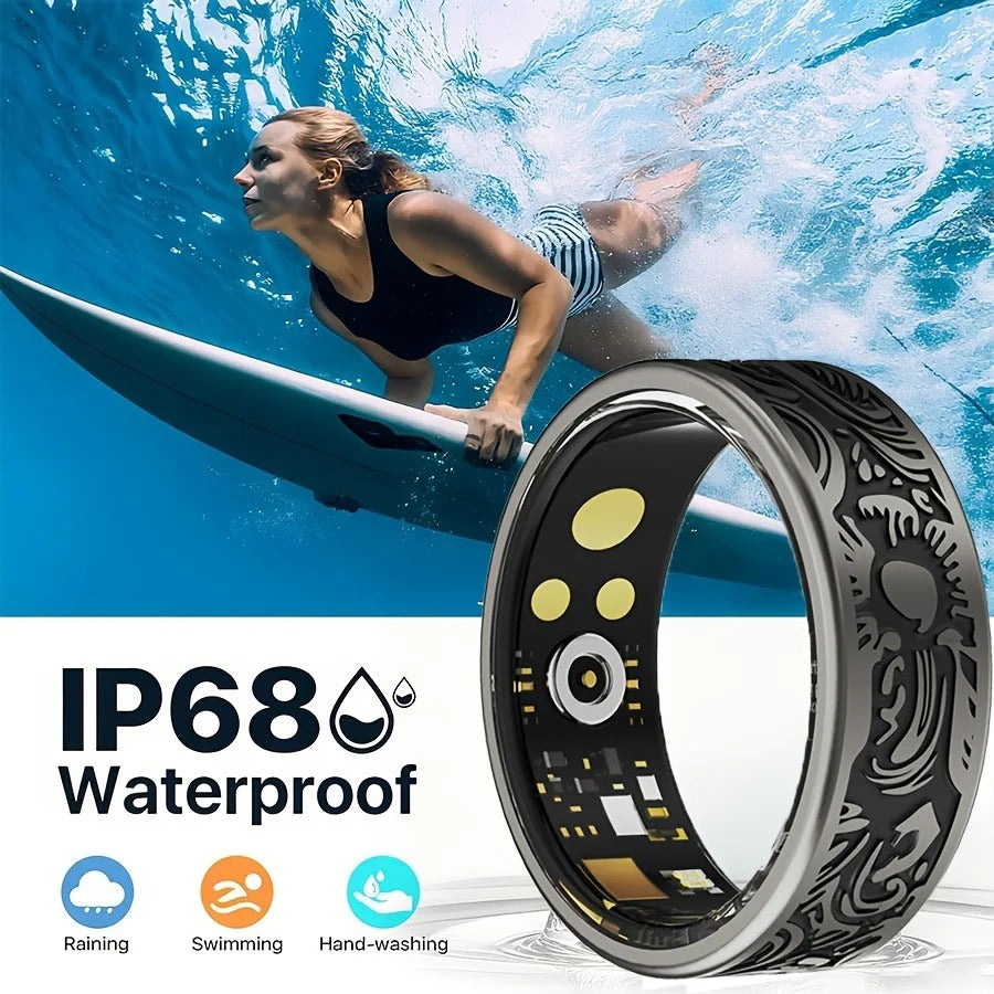 גדג'טים חכמים חדשים 💍 טבעת חכמה לבריאות  מעקב דופק, שינה ופעילות 24/7