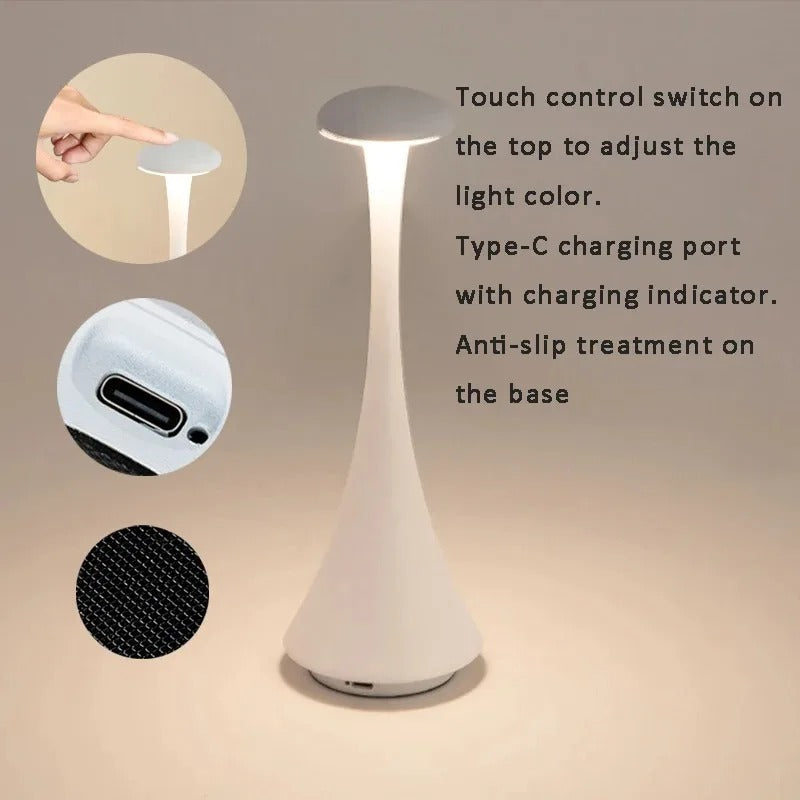 מנורת שולחן מושלמת לעיצוב הבית נטענת – שימוש אלחוטי ונוח