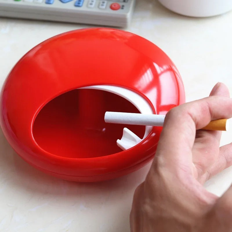 מאפרה עיצוב מיוחד מכסה מסתובב  איסוף עשן ללא ריחות 🌬️🚬