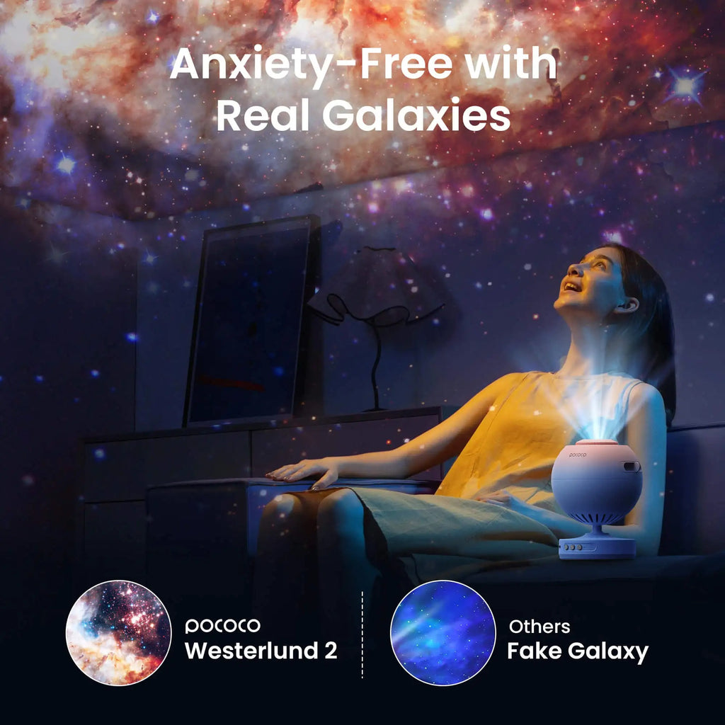 מתנה לחובבי החלל 🌌 מקרן כוכבים וגלקסיה מקצועי תאורת איץ די לילה רכה לחדר ילדים