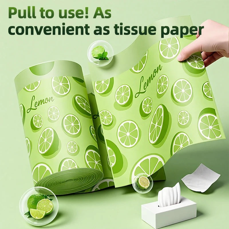 שקיות אשפה מעוצבות אופנתיות סטייל עבות וריחניות 100 בגליל ריח לימון רענן בית משרד חדר ילדים