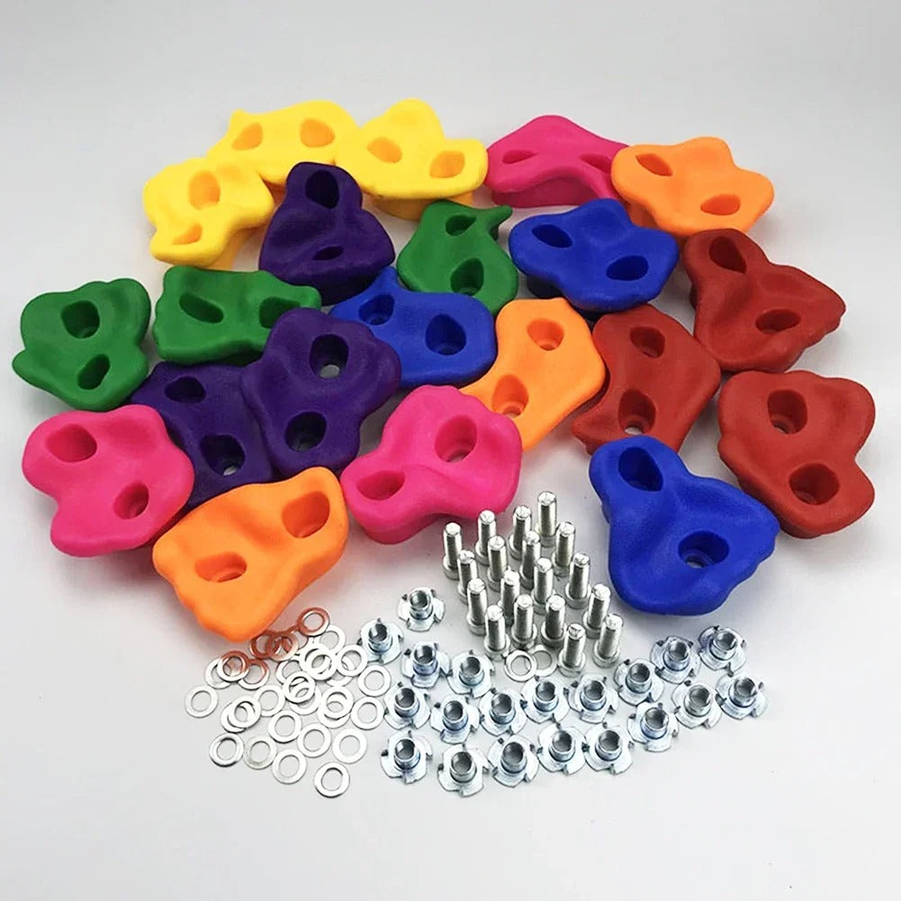 אבני טיפוס לילדים לקיר טיפוס ביתי 🎨לחצר