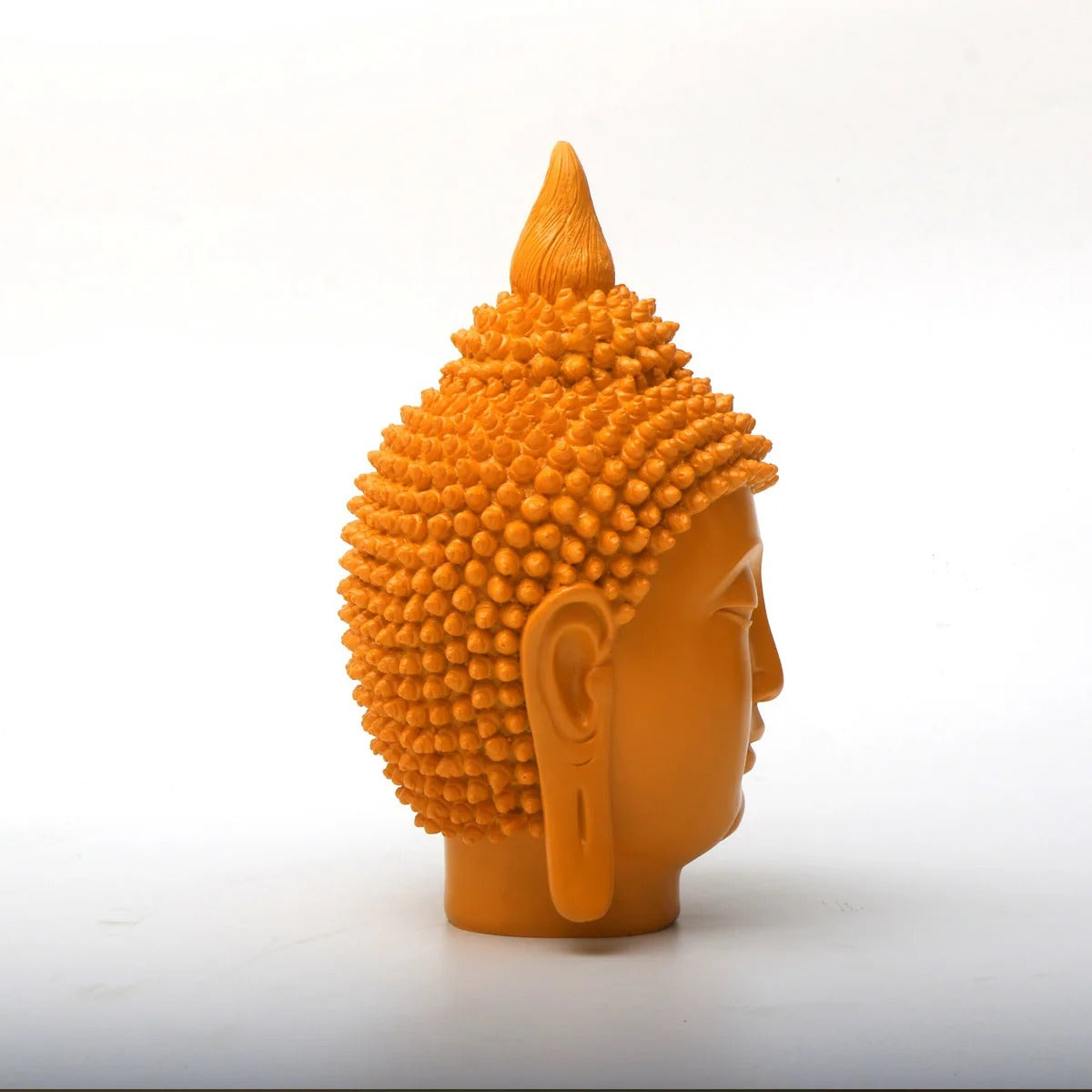 פסל ראש בודהה צבעוני עיצוב לבית, כניסה או מדף קישוט מרגיע ואסתטי