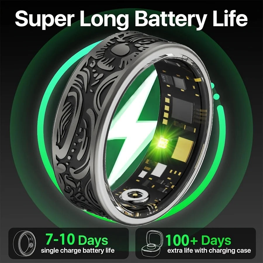 גדג'טים חכמים חדשים 💍 טבעת חכמה לבריאות  מעקב דופק, שינה ופעילות 24/7