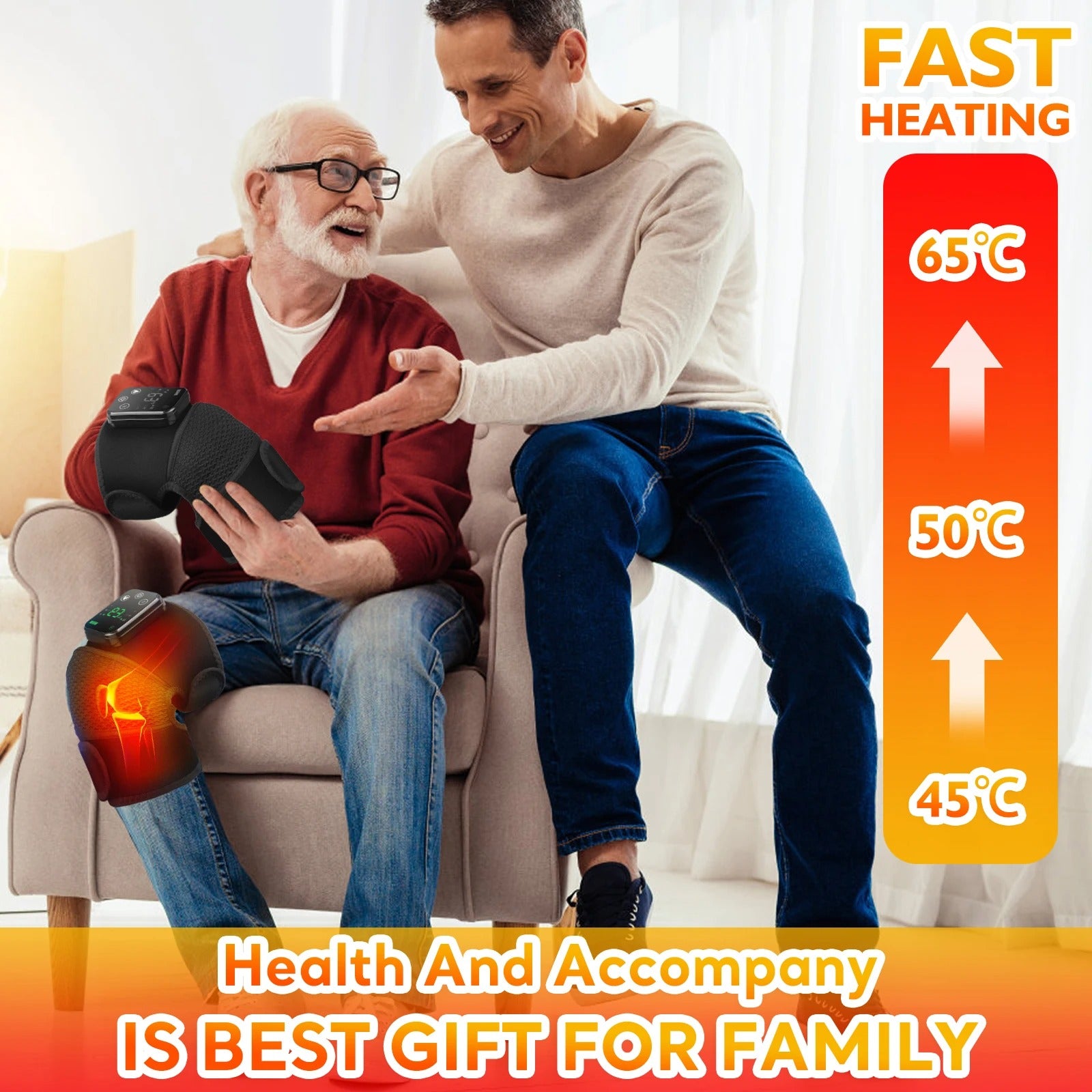 סד כתף מחמם עם רטט  הקלה בכאבים, דלקות טיפול בכאב ושיקום שרירים כתף וברכיים