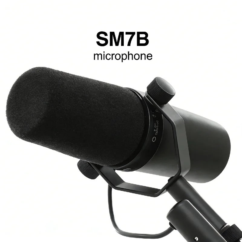 מיקרופון דינמי מקצועי 🎙️מיקרופון קווי להקלטות, פודקאסטים, יוטיוב ולייב סטרימינג