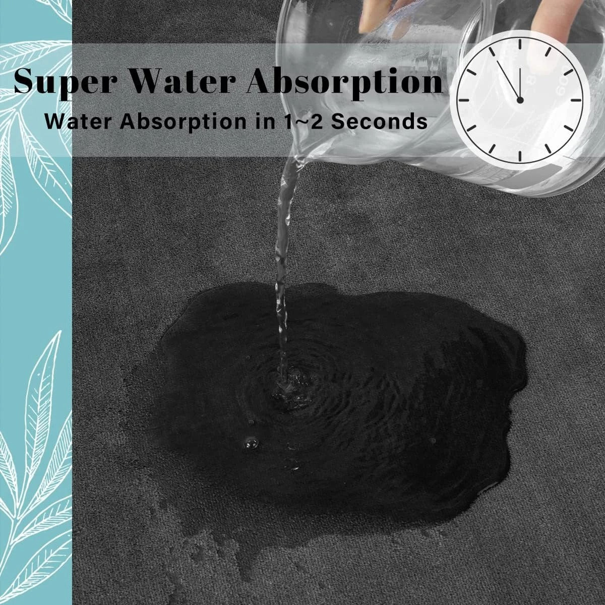 שטיח בטיחות אמבטיה נגד החלקה מבד קטיפה רך לאמבטיה 60 - 90 ס'מ