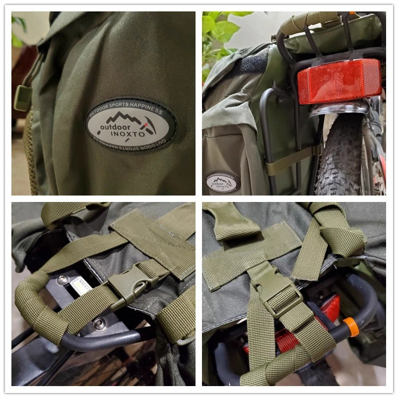 תיק אוכף פרימיום לאופניים🚴ולאופנוע🏍️עמיד למים עם כיסוי גשם