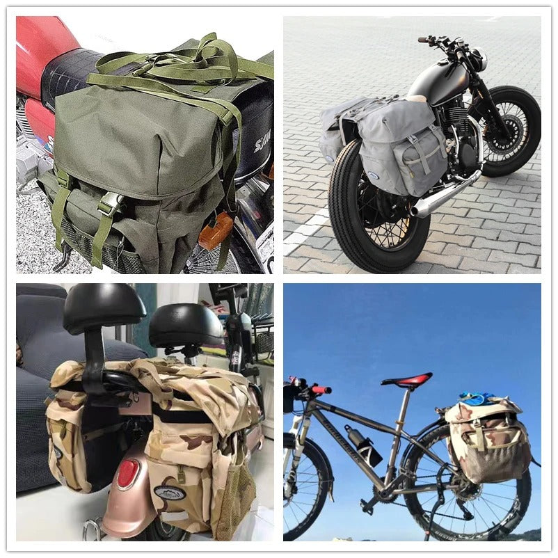 תיק אוכף פרימיום לאופניים🚴ולאופנוע🏍️עמיד למים עם כיסוי גשם