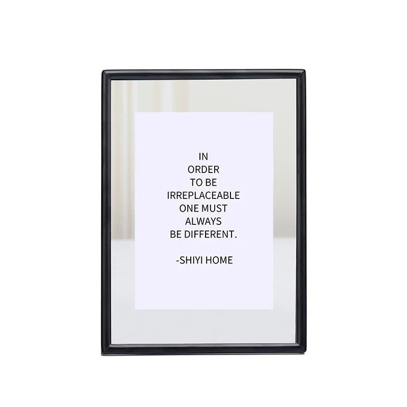 מסגרת תמונה יוקרתית מתכתית בסגנון נורדי לבית ולסלון דקור מודרני לתמונות משפחה וילדים