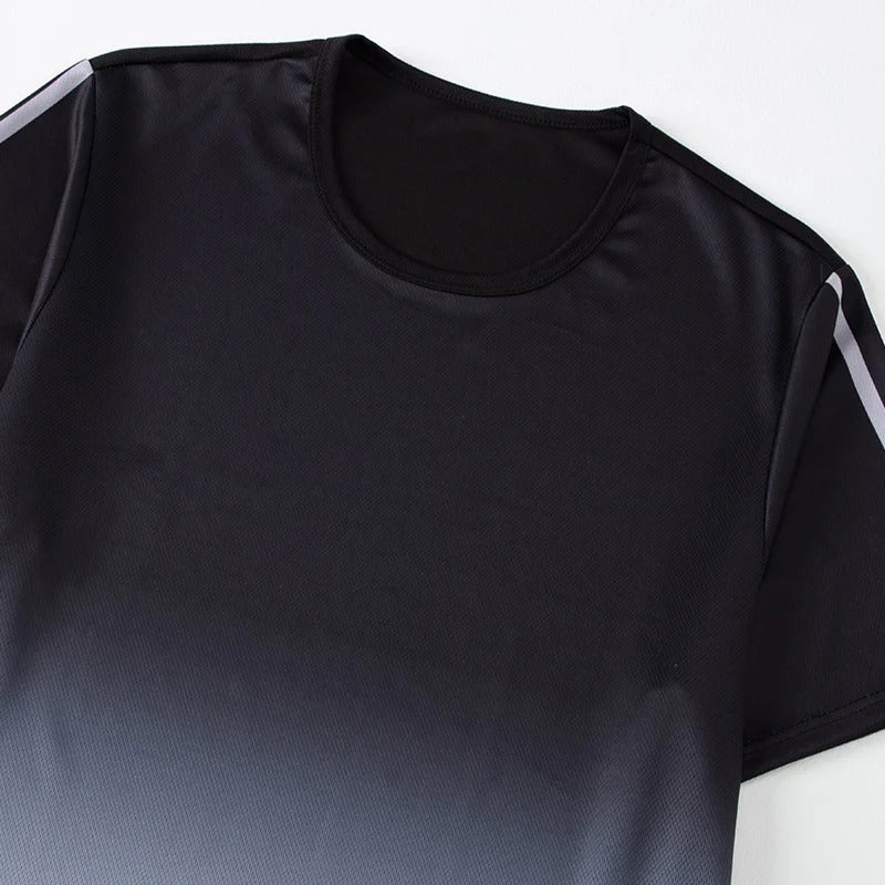 מבצע סט 6 חולצות ספורט לגברים חולצות קצרות מנדפות זיעה לריצה ואימון