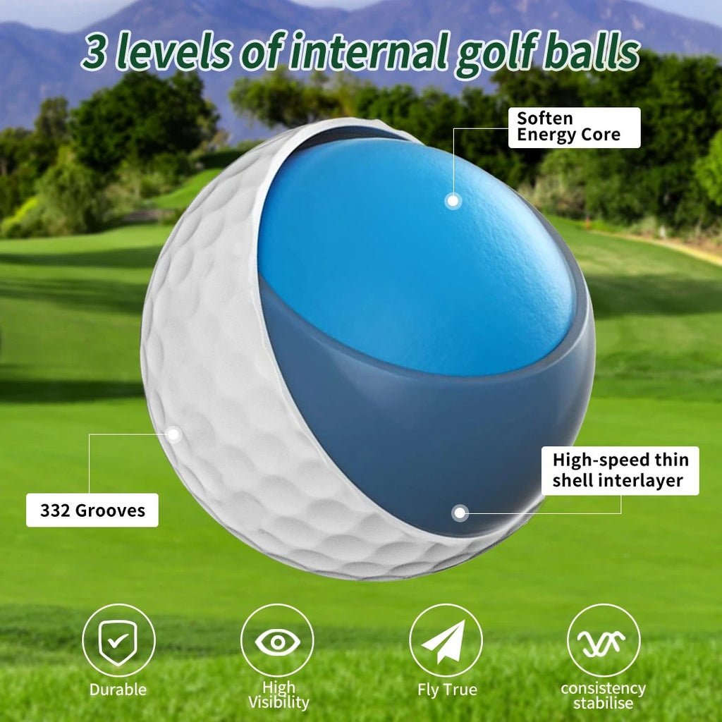 מאה כדורי⛳️גולף 3 שכבות לאימונים וטורנירים
