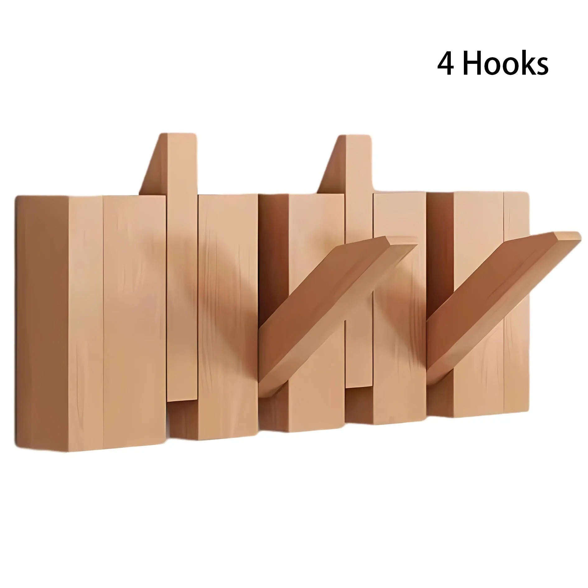 מתלה קיר מעץ אגוז בעיצוב קלידי פסנתר