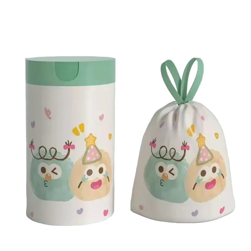 שקיות אשפה מעוצבות סטייל עבות וריחניות 60 בגליל עם שרוך, גודל גדול לבית ולמשרד