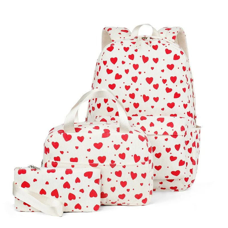 🌸🎓 סט לייף סטייל אלגנטי  בד קורדרוי רך, מושלם ללימודים ויום־יום