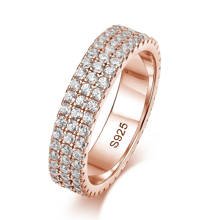 טבעת יהלום מוייסנייט  אובלית כסף 925 מצופה זהב לבן 18 קארט