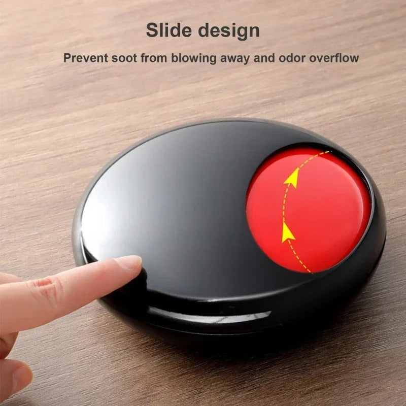מאפרה עיצוב מיוחד מכסה מסתובב  איסוף עשן ללא ריחות 🌬️🚬