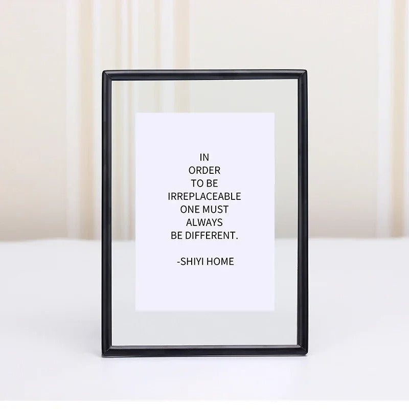 מסגרת תמונה יוקרתית מתכתית בסגנון נורדי לבית ולסלון דקור מודרני לתמונות משפחה וילדים